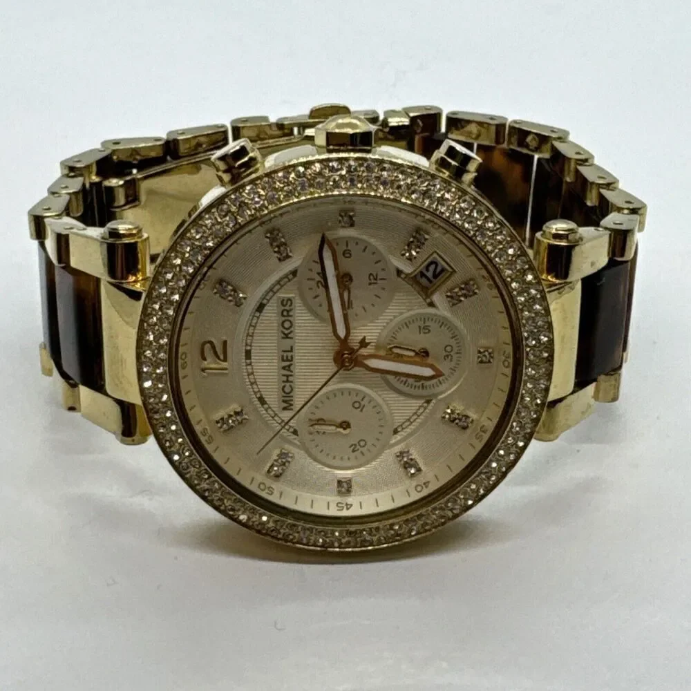 Michael Kors Parker MK5688 Women Two-Tone Analog Dial Quartz Wrist Watch JNA616